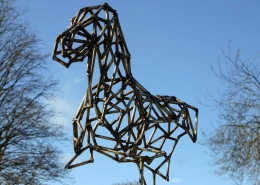 Podagros (abstract figurative sculpture) by sculptor Ian Campbell-Briggs