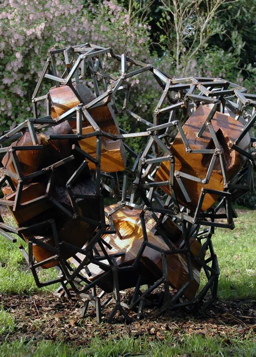Quintessence at Burghley House (abstract sculpture) by sculptor Ian Campbell-Briggs