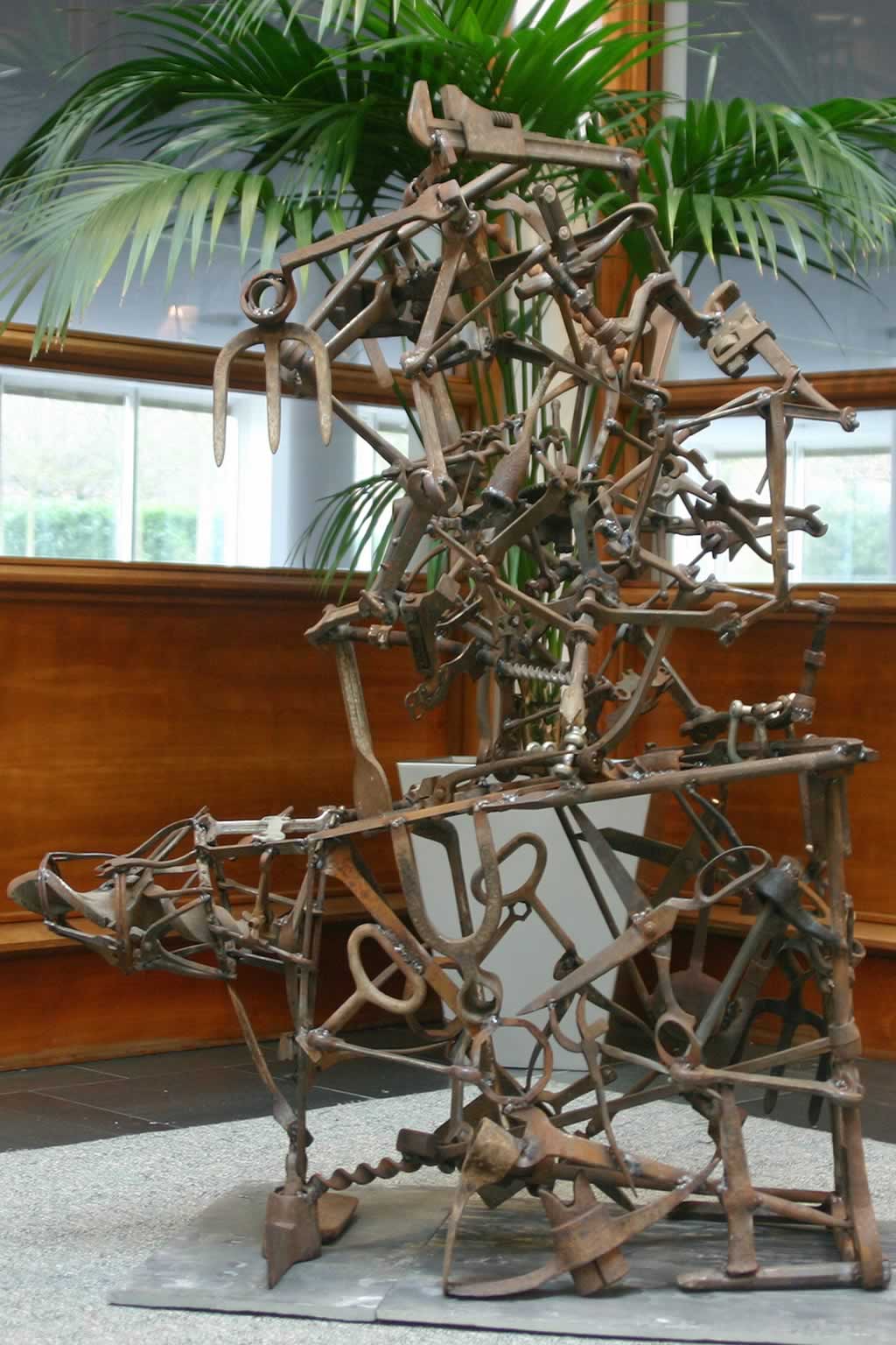 Völundarhús (abstract sculpture) by sculptor Ian Campbell-Briggs