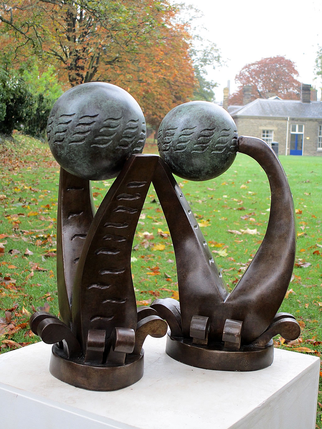 IOPC Funds Trophies (abstract sculpture) by sculptor Ian Campbell-Briggs